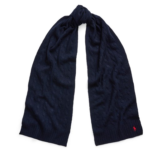 Szalik Polo Ralph Lauren 455956296009 Granatowy Polo Ralph Lauren one size eobuwie.pl