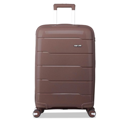 Walizka kabinowa Semi Line T5792-1 Brązowy Semi Line one size eobuwie.pl