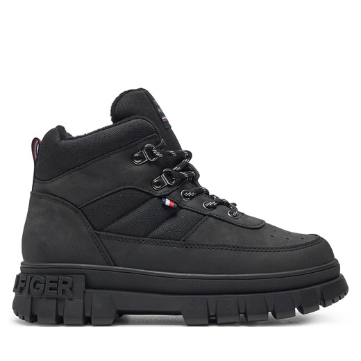 Trzewiki Tommy Hilfiger Lace-Up Bootie T3X5-33707-1492 S Czarny Tommy Hilfiger 35 eobuwie.pl