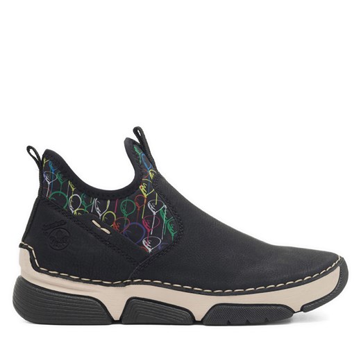 Półbuty Rieker 45957-00 Czarny Rieker 37 eobuwie.pl