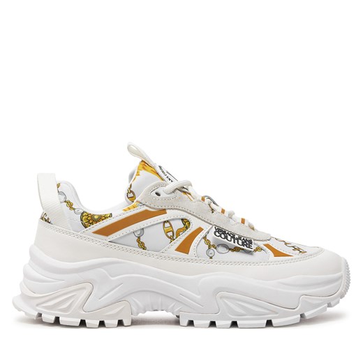 Sneakersy Versace Jeans Couture 77VA3SVG ZP321 Biały ze sklepu eobuwie.pl w kategorii Buty sportowe damskie - zdjęcie 177410112