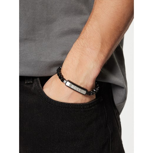 Bransoletka BOSS 1580598S Czarny one size eobuwie.pl