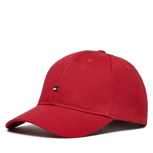 Czapka z daszkiem Tommy Hilfiger Small Flag AU0AU01528 Czerwony Tommy Hilfiger S/M eobuwie.pl