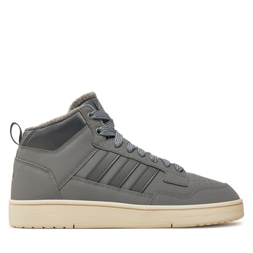 Sneakersy adidas Rapid Court Mid Winterized JR0169 Szary 40 eobuwie.pl