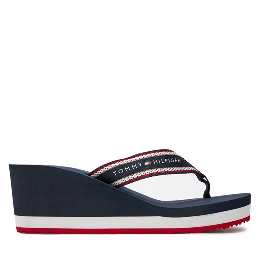 Japonki Tommy Hilfiger Hilfiger Hi Wedge Beach Sandal FW0FW08012 Granatowy Tommy Hilfiger 41 eobuwie.pl