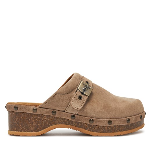 Klapki Scholl Pescura Clog 50 Cork F31632 2361 380 Beżowy Scholl 40 eobuwie.pl