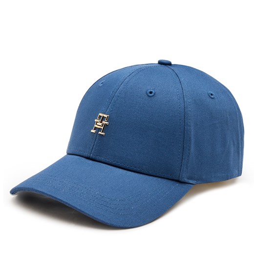 Czapka z daszkiem Tommy Hilfiger Distinct Cap AW0AW16367 Niebieski ze sklepu eobuwie.pl w kategorii Czapki z daszkiem damskie - zdjęcie 177412792