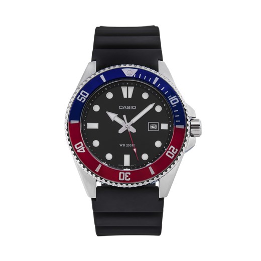Zegarek Casio Duro Diver MDV-107-1A3VEF Czarny ze sklepu eobuwie.pl w kategorii Zegarki - zdjęcie 177412852