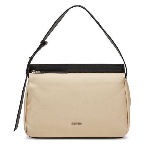 Torebka Calvin Klein Jeans Gracie Shoulder Bag_Canvas K60K611455 Beżowy one size eobuwie.pl