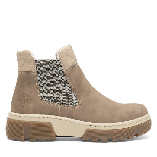 Botki Rieker X8674-64 Beżowy Rieker 36 eobuwie.pl