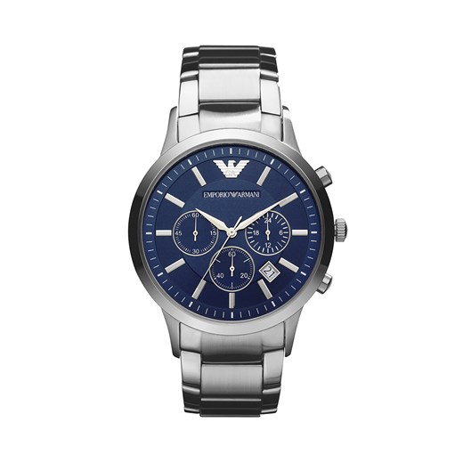 Zegarek Emporio Armani AR2448 Srebrny ze sklepu eobuwie.pl w kategorii Zegarki - zdjęcie 177413412