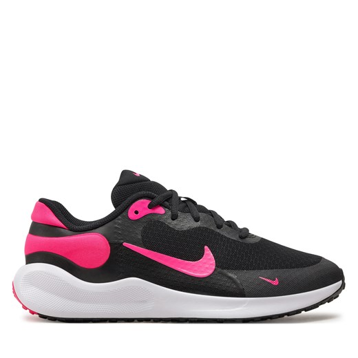 Buty do biegania Nike Revolution 7 (GS) FB7689 002 Czarny ze sklepu eobuwie.pl w kategorii Buty sportowe dziecięce - zdjęcie 177414290