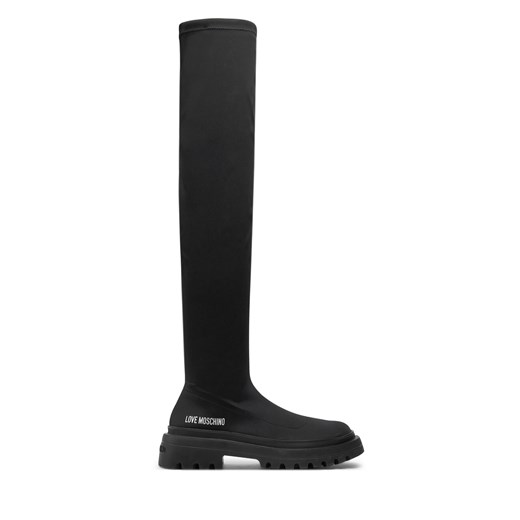 Muszkieterki LOVE MOSCHINO JA26015G1LIMZ000 Czarny ze sklepu eobuwie.pl w kategorii Kozaki damskie - zdjęcie 177414963