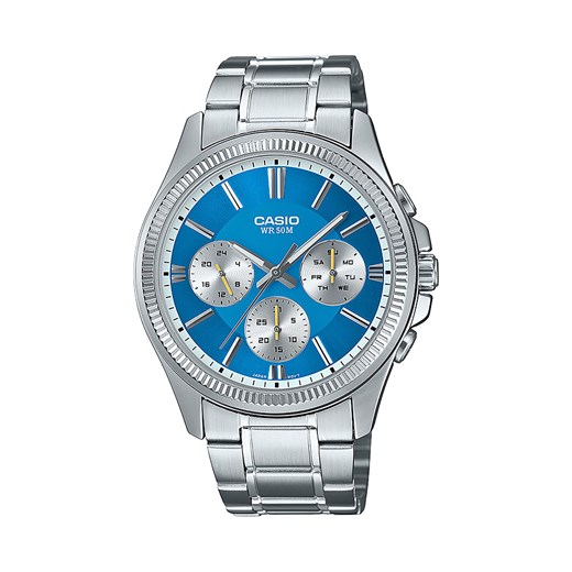 Zegarek Casio MTP-1375PD-2A2VEF Srebrny ze sklepu eobuwie.pl w kategorii Zegarki - zdjęcie 177414981
