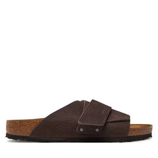 Klapki Birkenstock Kyoto Lenb 1022498 Brązowy 47 eobuwie.pl