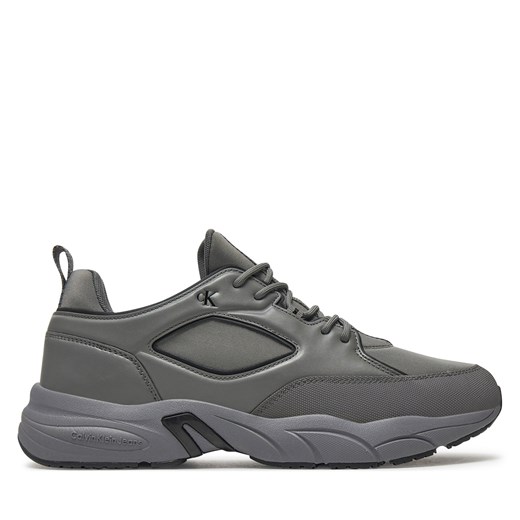 Sneakersy Calvin Klein Retro Tennis Low Laceup Mtl YM0YM00991 Szary Calvin Klein 43 eobuwie.pl