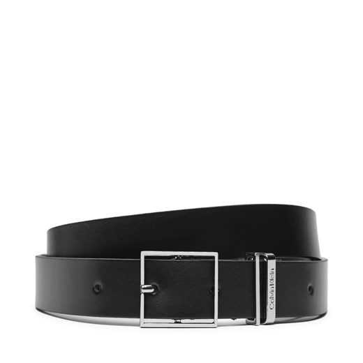 Pasek Damski Calvin Klein Branded Loop Square Belt 2.5 K60K612866 Czarny ze sklepu eobuwie.pl w kategorii Paski damskie - zdjęcie 177416254