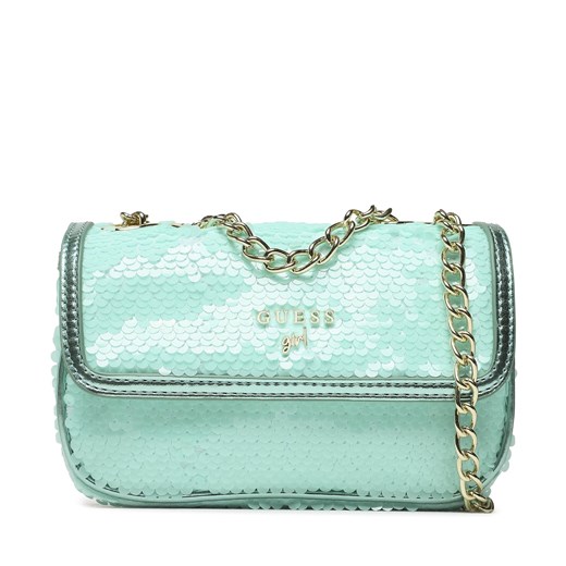 Torebka Guess Mini Crossbody Bag J3GZ12 WFHI0 Turkusowy ze sklepu eobuwie.pl w kategorii Kopertówki - zdjęcie 177417833