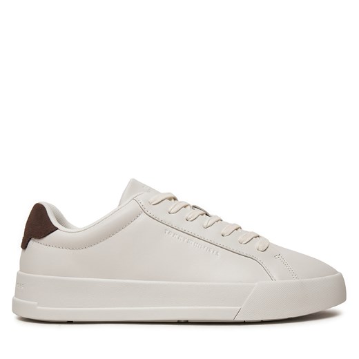 Sneakersy Tommy Hilfiger Court Better Lth FM0FM05322 Écru Tommy Hilfiger 40 eobuwie.pl