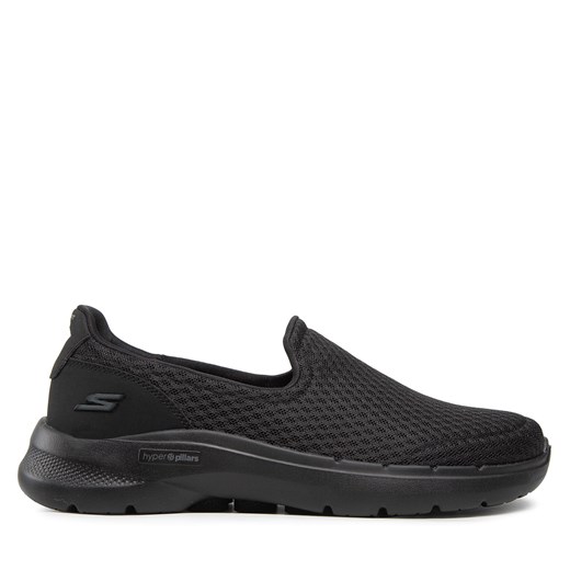 Półbuty Skechers Go Walk 6 216208/BBK Czarny ze sklepu eobuwie.pl w kategorii Buty sportowe męskie - zdjęcie 177419123