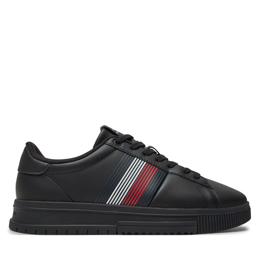 Sneakersy Tommy Hilfiger Supercup Lth Seasonal FM0FM05129 Czarny Tommy Hilfiger 40 eobuwie.pl