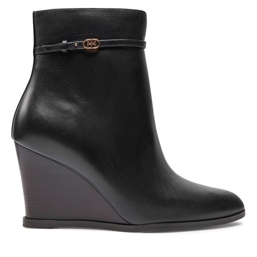 Botki Tory Burch Double T Buckle 158092-006 Czarny Tory Burch 38 eobuwie.pl