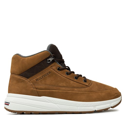 Sneakersy Tommy Hilfiger Hilfiger Warm Nubuck Hybrid B FM0FM05189 Brązowy Tommy Hilfiger 41 eobuwie.pl