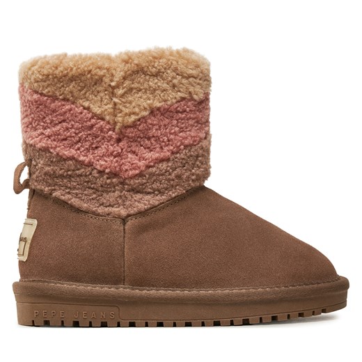 Śniegowce Pepe Jeans PGS50201 Brązowy Pepe Jeans 32 eobuwie.pl