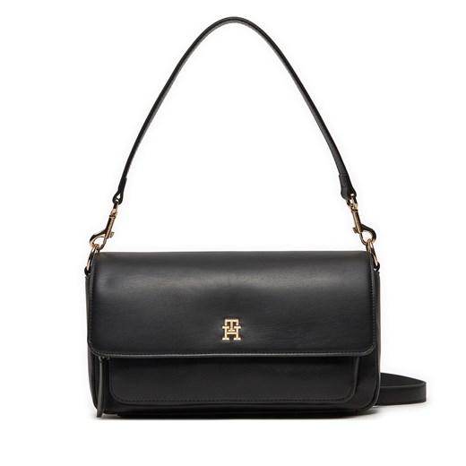 Torebka Tommy Hilfiger Soft Utility Lrg Crossover Pu AW0AW16286 Czarny Tommy Hilfiger one size eobuwie.pl
