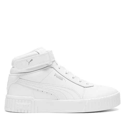 Sneakersy Puma CARINA MID JR 38737602 Biały ze sklepu eobuwie.pl w kategorii Buty sportowe dziecięce - zdjęcie 177424030