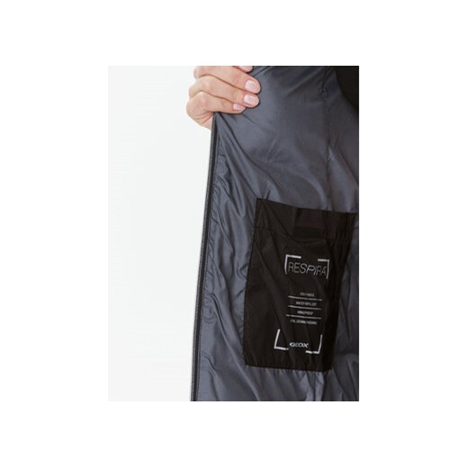 Geox Kurtka puchowa Charlene W3626E T2562F 9000 Czarny Regular Fit Geox 46 MODIVO