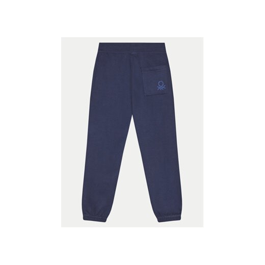 United Colors Of Benetton Spodnie dresowe 3EB5CF05L Granatowy Regular Fit United Colors Of Benetton 140 MODIVO