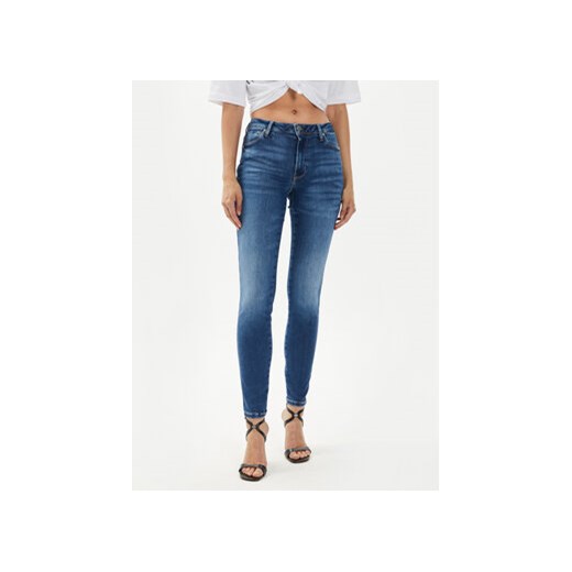 Guess Jeansy Power W4YA76 D5E41 Granatowy Skinny Fit ze sklepu MODIVO w kategorii Jeansy damskie - zdjęcie 177430584