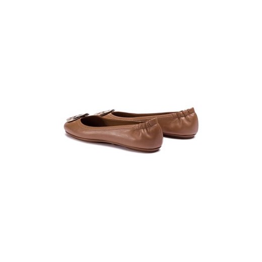 Tory Burch Baleriny Minnie Travel Ballet With Metal Logo 50393 Brązowy Tory Burch 36 MODIVO