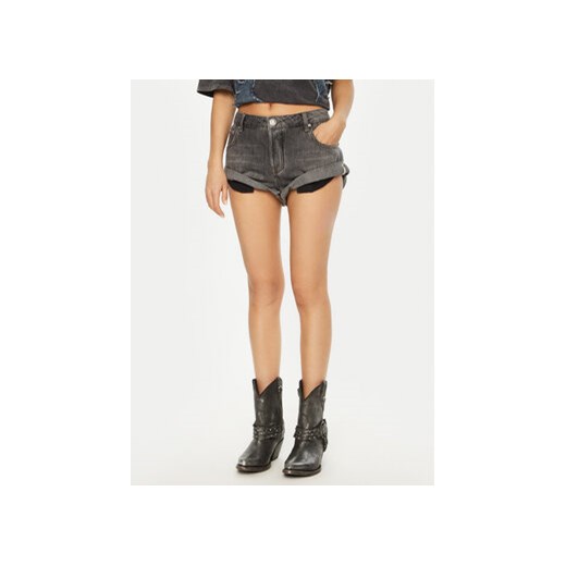 One Teaspoon Szorty jeansowe Bandits 26845 Szary Regular Fit ze sklepu MODIVO w kategorii Szorty - zdjęcie 177431042
