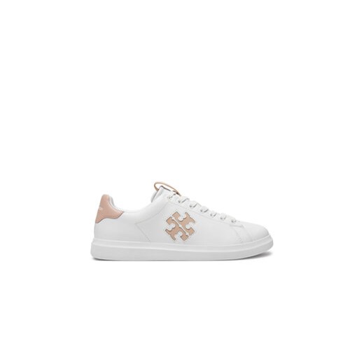 Tory Burch Sneakersy Double T Howell Court 149728 Biały ze sklepu MODIVO w kategorii Buty sportowe damskie - zdjęcie 177431550