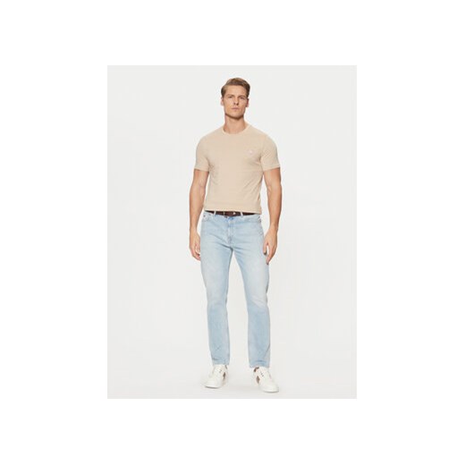 Guess T-Shirt M2YI36 I3Z14 Beżowy Slim Fit Guess XXL MODIVO