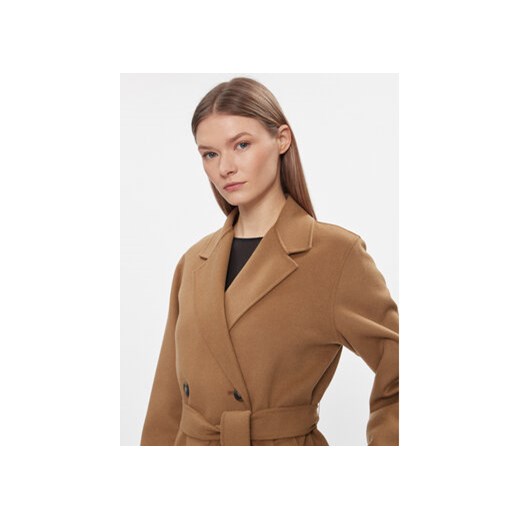 Weekend Max Mara Płaszcz wełniany Flirt 2415011011 Brązowy Regular Fit 38 MODIVO