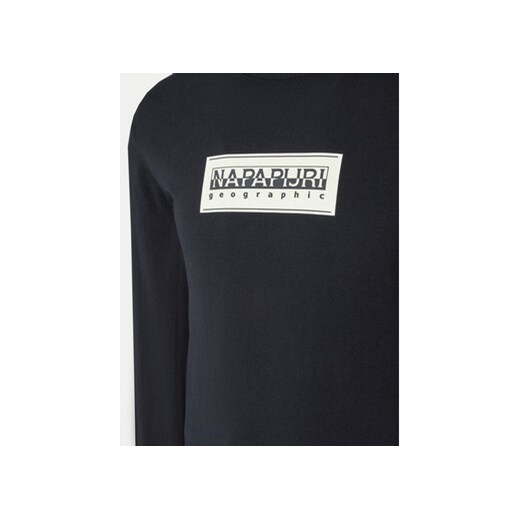 Napapijri Longsleeve S-Box Logo NP0A4I3M Czarny Regular Fit Napapijri M MODIVO