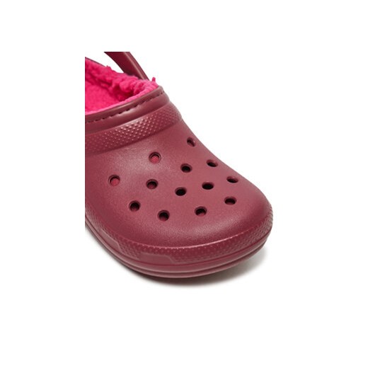 Crocs Klapki Classic Lined Clog 203591 Bordowy Crocs 36_37 MODIVO