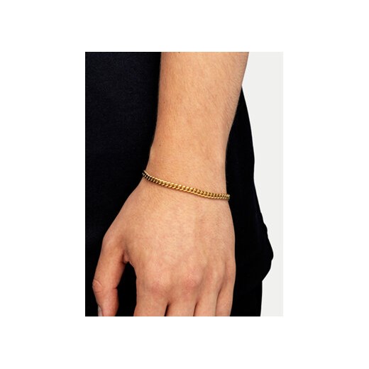 ICED STUFF Bransoletka Miami Cuban Link Złoty Iced Stuff 20 MODIVO