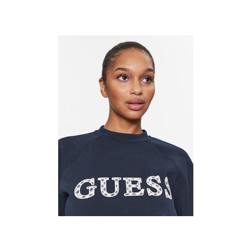 Guess Bluza V3BQ07 KBCK2 Granatowy Regular Fit Guess S MODIVO