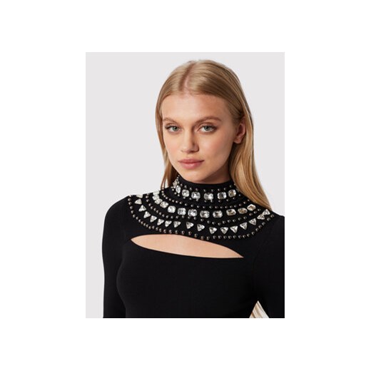 Pinko Sukienka koktajlowa Caffelatte 1G184Z A02G Czarny Regular Fit Pinko S MODIVO