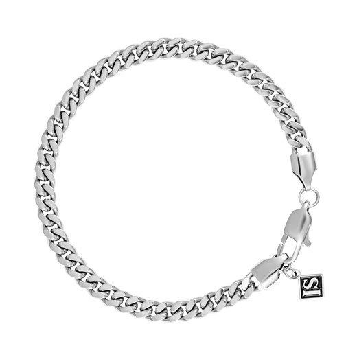 Bransoletka ICED STUFF Curb Cuban Link Białe złoto Iced Stuff 20 eobuwie.pl