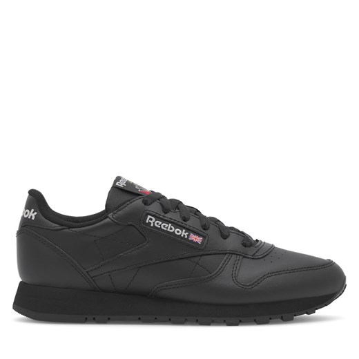 Sneakersy Reebok Classic Leather 100008497 Czarny ze sklepu eobuwie.pl w kategorii Buty sportowe damskie - zdjęcie 177445364