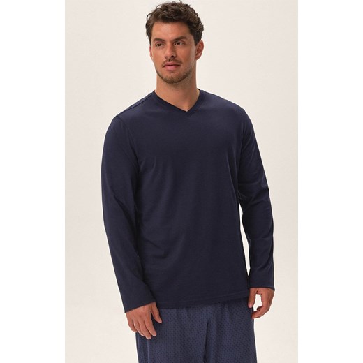 Henderson bawełniana piżama męska Hunt 41920-59X, Kolor granatowy, Rozmiar 2XL, Henderson L okazja Intymna