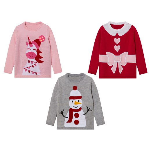 lupilu® Sweter świąteczny dziecięcy z efektem LED Lupilu® wyprzedaż LIDL Sklep