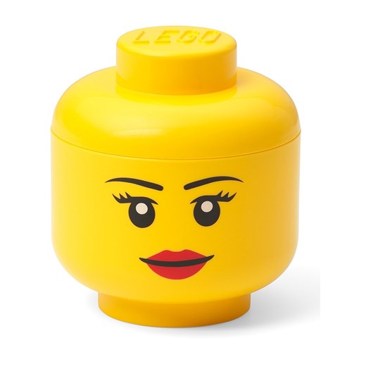 LEGO Pojemnik &quot;Girl&quot; w kolorze żółtym - wys. 11,5 x Ø 10,2 cm ze sklepu Limango Polska w kategorii Kosze i pudełka na zabawki - zdjęcie 177449900