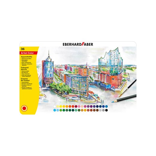 Eberhard Faber Kredki akwarelowe (36 szt.) &quot;Artist Color&quot; Eberhard Faber onesize Limango Polska wyprzedaż