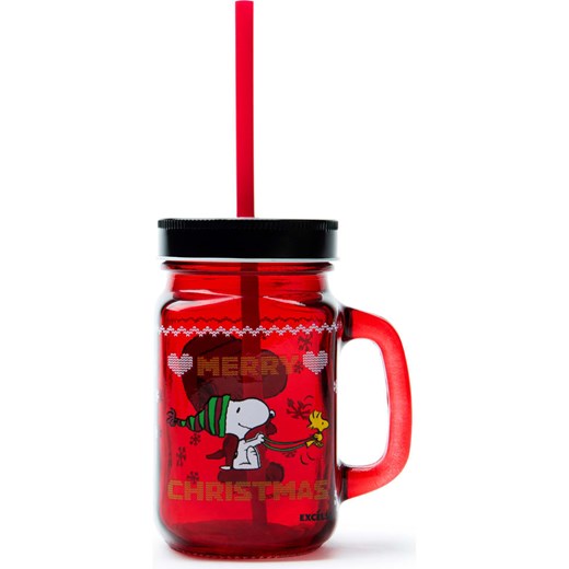 Trendy Kitchen by EXCÉLSA Szklanka &quot;Peanuts&quot; w kolorze czerwonym - 500 Trendy Kitchen By Excélsa onesize wyprzedaż Limango Polska